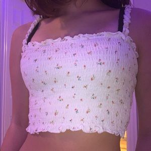 Pacsun floral crop top